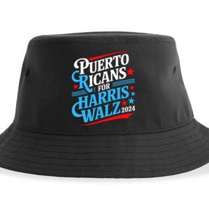 Puerto Ricans For Harris Walz Presidential Election 2024 Sustainable Bucket Hat