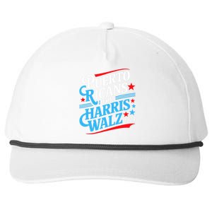 Puerto Ricans For Harris Walz Presidential Election 2024 Snapback Five-Panel Rope Hat