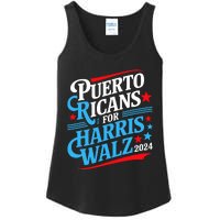 Puerto Ricans For Harris Walz Presidential Election 2024 Ladies Essential Tank