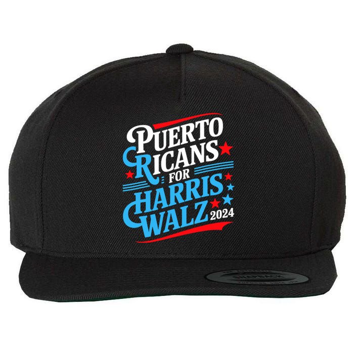 Puerto Ricans For Harris Walz Presidential Election 2024 Wool Snapback Cap