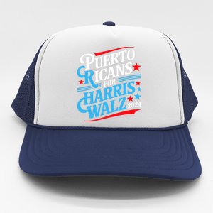 Puerto Ricans For Harris Walz Presidential Election 2024 Trucker Hat