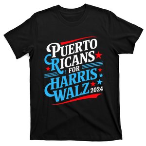 Puerto Ricans For Harris Walz Presidential Election 2024 T-Shirt