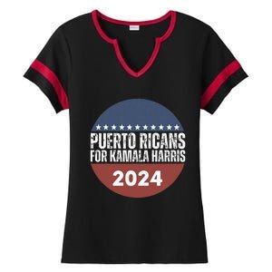 Puerto Ricans For Kamala Harris 2024 Ladies Halftime Notch Neck Tee