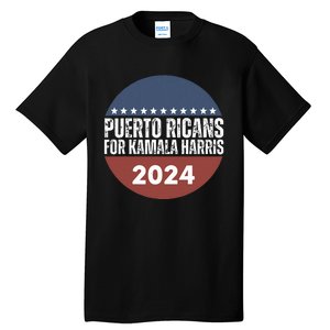 Puerto Ricans For Kamala Harris 2024 Tall T-Shirt