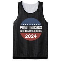 Puerto Ricans For Kamala Harris 2024 Mesh Reversible Basketball Jersey Tank