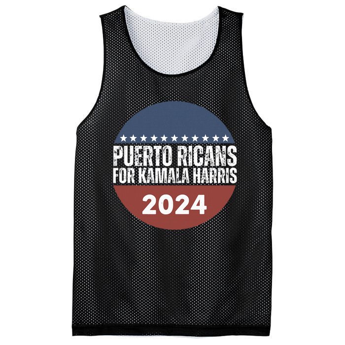 Puerto Ricans For Kamala Harris 2024 Mesh Reversible Basketball Jersey Tank