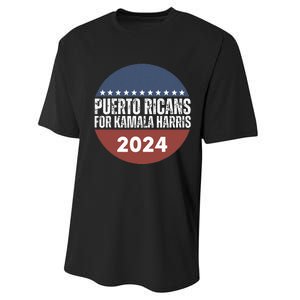 Puerto Ricans For Kamala Harris 2024 Performance Sprint T-Shirt