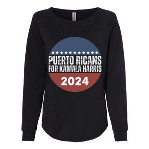 Puerto Ricans For Kamala Harris 2024 Womens California Wash Sweatshirt