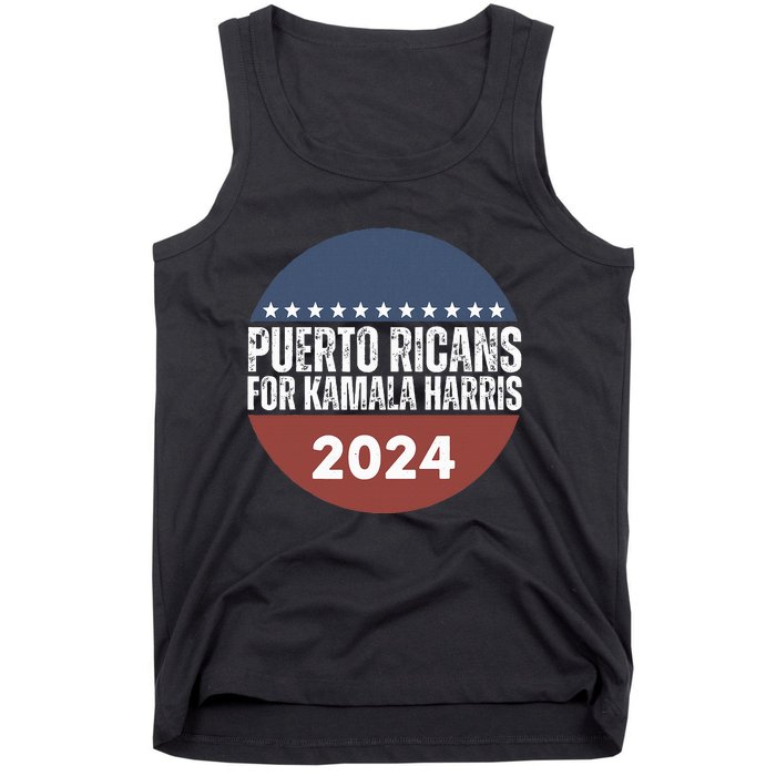 Puerto Ricans For Kamala Harris 2024 Tank Top