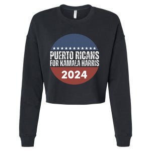 Puerto Ricans For Kamala Harris 2024 Cropped Pullover Crew