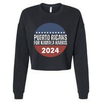 Puerto Ricans For Kamala Harris 2024 Cropped Pullover Crew