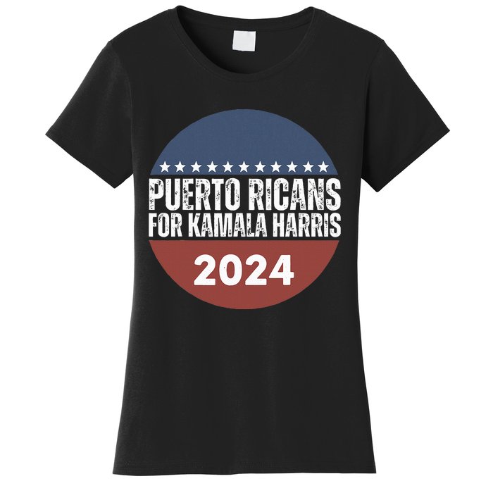 Puerto Ricans For Kamala Harris 2024 Women's T-Shirt