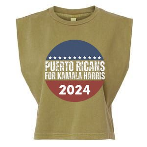 Puerto Ricans For Kamala Harris 2024 Garment-Dyed Women's Muscle Tee