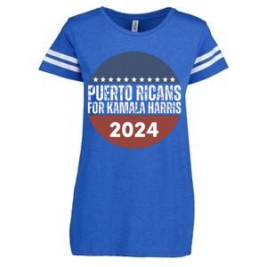 Puerto Ricans For Kamala Harris 2024 Enza Ladies Jersey Football T-Shirt