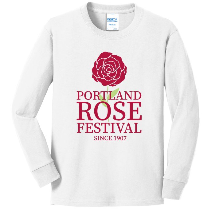 Portland Rose Festival Kids Long Sleeve Shirt