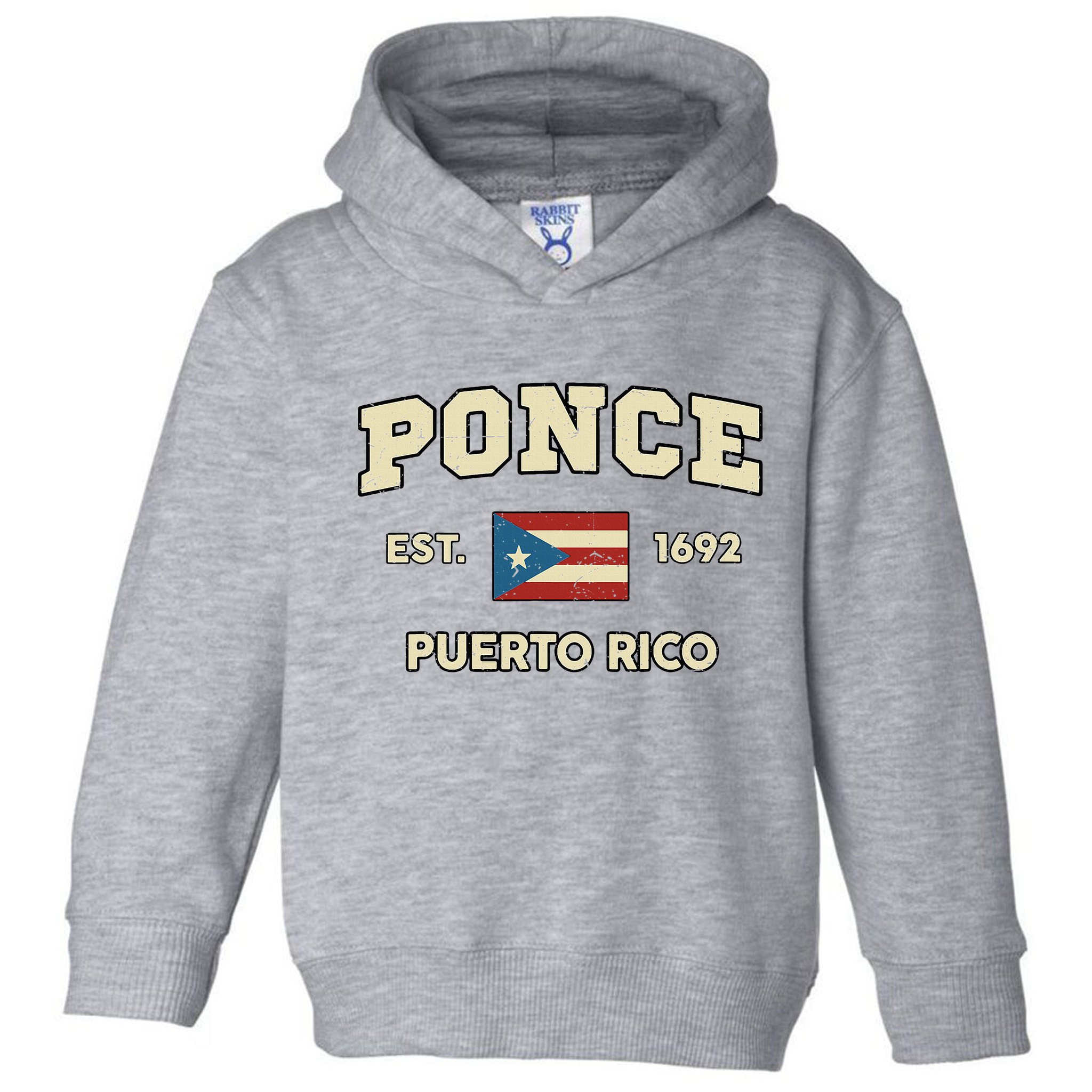 Puerto Rico Flag Hispanic Heritage Month Ponce Boricua Rican Toddler Hoodie