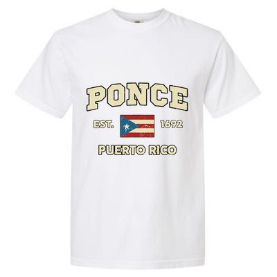 Puerto Rico Flag Hispanic Heritage Month Ponce Boricua Rican Garment-Dyed Heavyweight T-Shirt