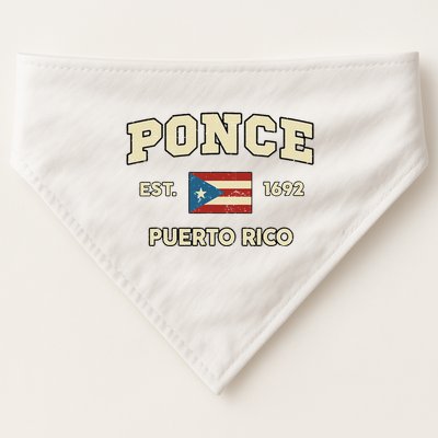 Puerto Rico Flag Hispanic Heritage Month Ponce Boricua Rican USA-Made Doggie Bandana