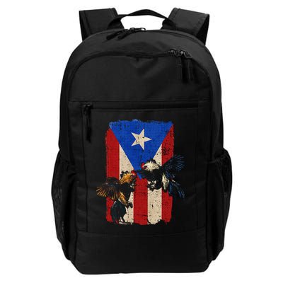 Puerto Rico Flag Cockfighter Game Fowl Cockfighting Rooster Backpack