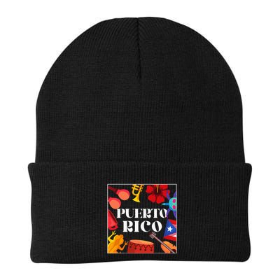 Puerto Rico Flag Flower Amapola Coquí Vejigante Pride Beanie