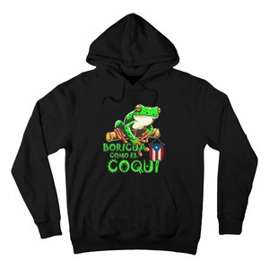 Puerto Rico Frog Puerto Rican Roots Coqui Taino Boricua Gift Hoodie