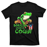 Puerto Rico Frog Puerto Rican Roots Coqui Taino Boricua Gift T-Shirt