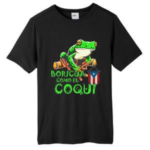 Puerto Rico Frog Puerto Rican Roots Coqui Taino Boricua Gift Tall Fusion ChromaSoft Performance T-Shirt