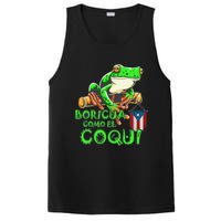 Puerto Rico Frog Puerto Rican Roots Coqui Taino Boricua Gift PosiCharge Competitor Tank