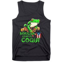 Puerto Rico Frog Puerto Rican Roots Coqui Taino Boricua Gift Tank Top