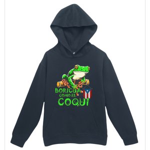 Puerto Rico Frog Puerto Rican Roots Coqui Taino Boricua Gift Urban Pullover Hoodie