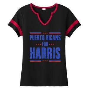 Puerto Ricans For Kamala Harris 24 Ladies Halftime Notch Neck Tee