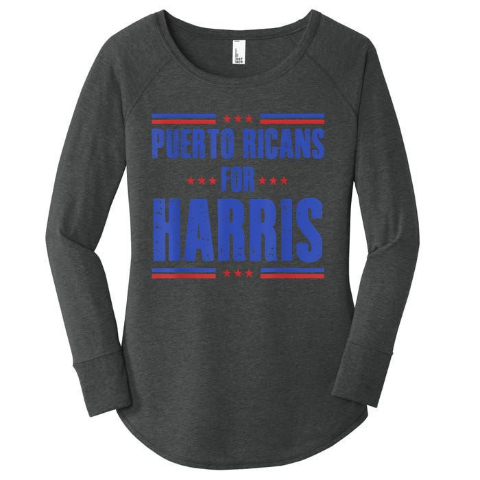 Puerto Ricans For Kamala Harris 24 Women's Perfect Tri Tunic Long Sleeve Shirt