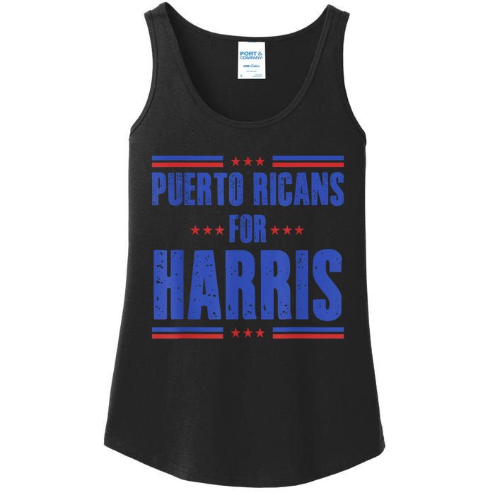 Puerto Ricans For Kamala Harris 24 Ladies Essential Tank