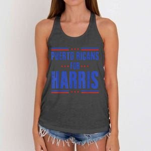 Puerto Ricans For Kamala Harris 24 Women's Knotted Racerback Tank