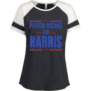 Puerto Ricans For Kamala Harris 24 Enza Ladies Jersey Colorblock Tee