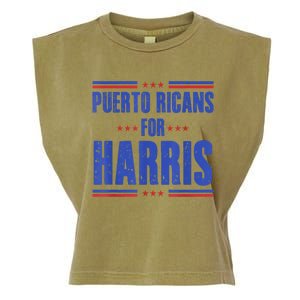 Puerto Ricans For Kamala Harris 24 Garment-Dyed Women's Muscle Tee