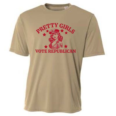 Prettyvote Republican Funny Conservative Patriotic Cooling Performance Crew T-Shirt