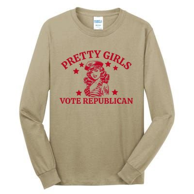 Prettyvote Republican Funny Conservative Patriotic Tall Long Sleeve T-Shirt