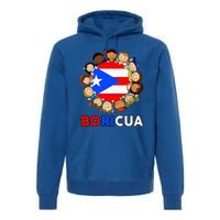 Puerto Rican Flag Boricua Hispanic Heritage Rico Premium Hoodie