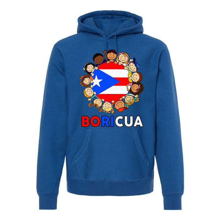 Puerto Rican Flag Boricua Hispanic Heritage Rico Premium Hoodie