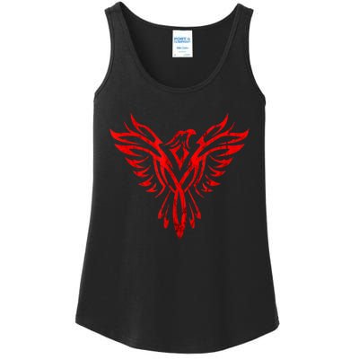 Phoenix Rising Fire Bird Reborn Ashes Rejuvenation Ladies Essential Tank