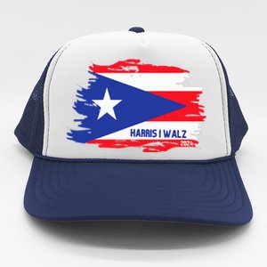 Puerto Ricans For Kamala Harris 2024 Trucker Hat