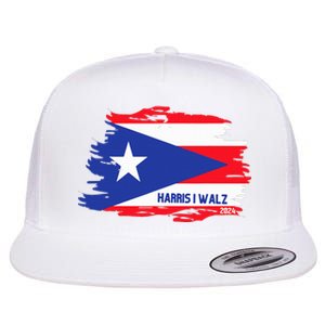 Puerto Ricans For Kamala Harris 2024 Flat Bill Trucker Hat