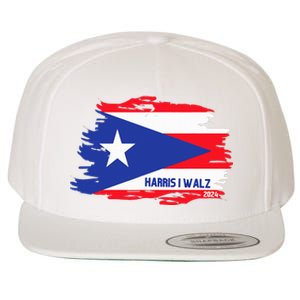 Puerto Ricans For Kamala Harris 2024 Wool Snapback Cap