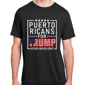 Puerto Ricans For Trump Conservative Gift 2024 Re Election Adult ChromaSoft Performance T-Shirt