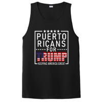 Puerto Ricans For Trump Conservative Gift 2024 Re Election PosiCharge Competitor Tank