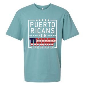 Puerto Ricans For Trump Conservative Gift 2024 Re Election Sueded Cloud Jersey T-Shirt