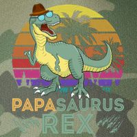 Papasaurus Rex Funny Dad T Legacy Tie Dye Trucker Hat