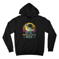 Papasaurus Rex Funny Dad T Hoodie