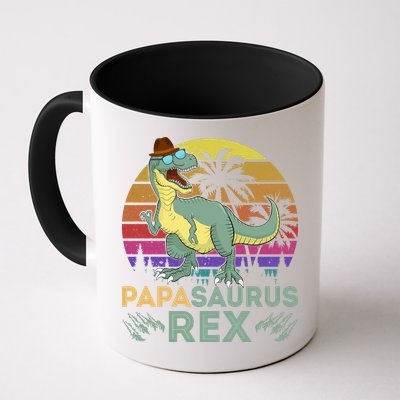 Papasaurus Rex Funny Dad T Mug